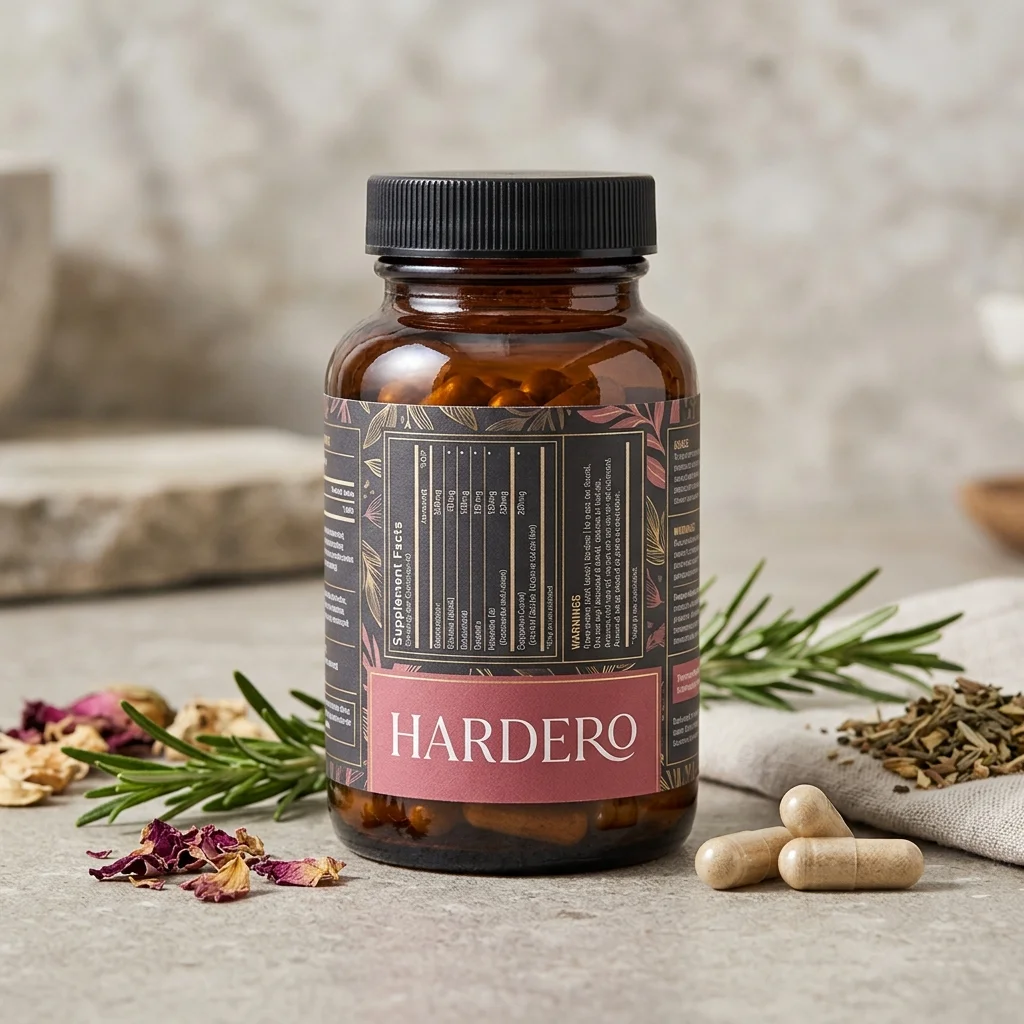 Hardero men's pelvic wellness supplement bottle - natural men's health capsules buy online NZ